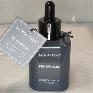 Sand + Fog Teakwood Perfume Oil 1.7 oz (50ml) Eau De Parfum New